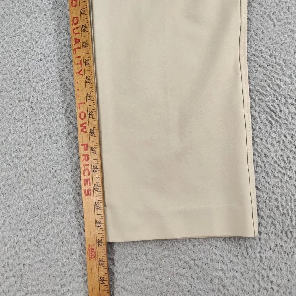 Footjoy Golf Pants Men 36x32 Beige Outdoor Stretch Performance Flat Front Preppy